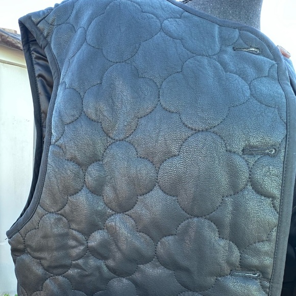 NEW FRNCH PARIS GISETTE/F12100 GILET NOIR MEDIUN WOMENS Black Quilted Vest - Picture 7 of 15